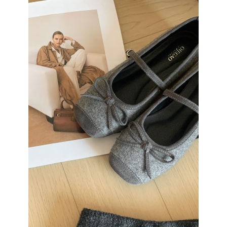 切糕自制 小个子定制芭蕾风蝴蝶结高精致百搭玛丽珍鞋增高4cm厚底