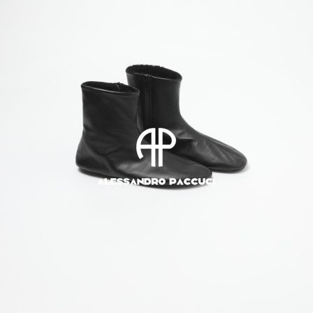 AP洛哥53161XH【踩奶靴/侧拉链】羔羊皮+羊皮毛保暖平底短靴高帮鞋