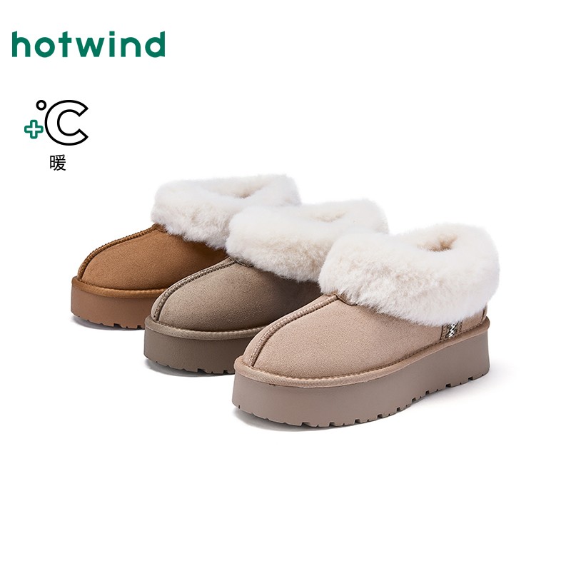 【热风】2025年冬季新款女士时尚雪地靴H89W25V13主图