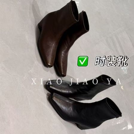 XIAOJIAOYA【时装瘦瘦靴】“轻奢高级感百搭时装靴”（跟高5筒高14）