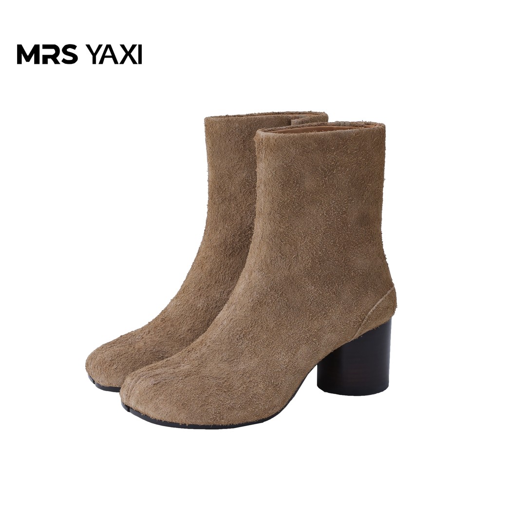 Mrsyaxi牛反毛拉绒分趾时装靴YX5120101主图