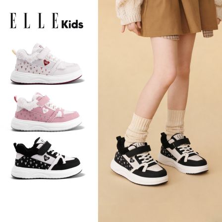 ELLE KIDS童鞋 女童高帮休闲鞋冬季新款儿童保暖软底时尚加绒板鞋
