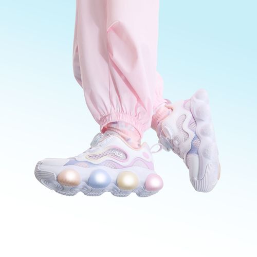 【斐乐儿童】2025夏季小童宝宝透气防滑休闲欧若风闪灯鞋K14B521604主图