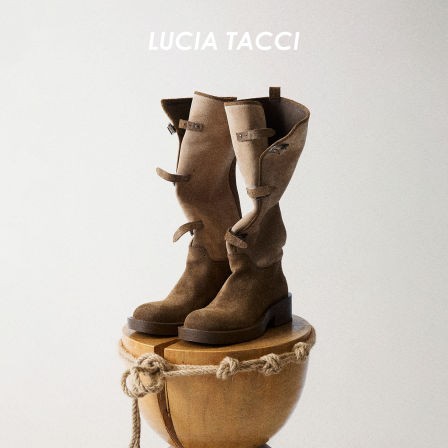 【所有女生的衣橱直播间】LUCIA TACCI 经典骑士风厚底长长筒靴