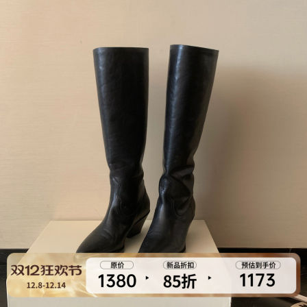 Fbb limit【暗夜骑士】头层牛皮英伦风骑士靴真皮高筒靴尖头鞋子