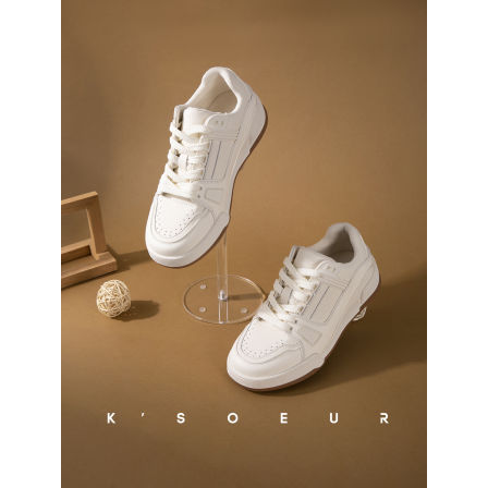 K姐 第五大道空军板鞋 真皮舒适百搭系带休闲商务老钱薄绒保暖