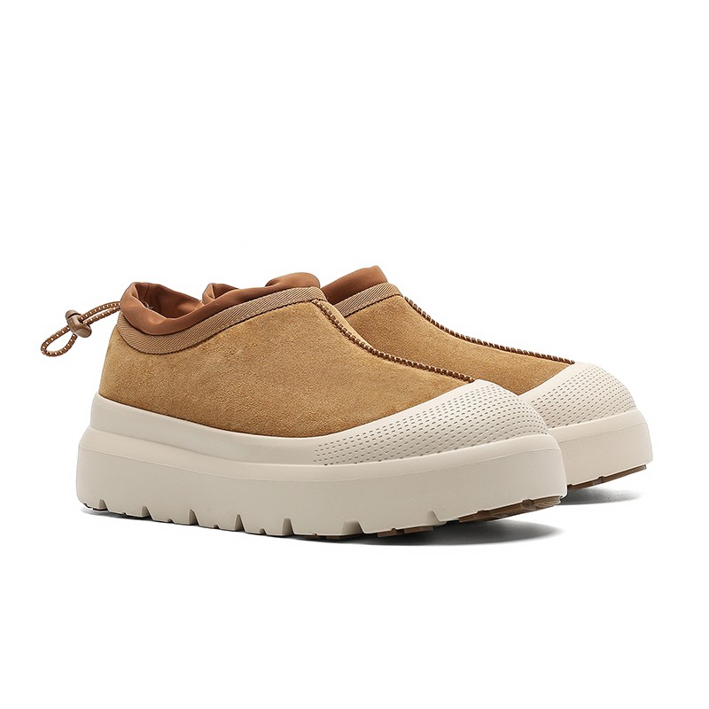 2025新款冬季加绒潮流时尚增高保暖棉鞋男款一脚蹬懒人鞋休闲鞋主图