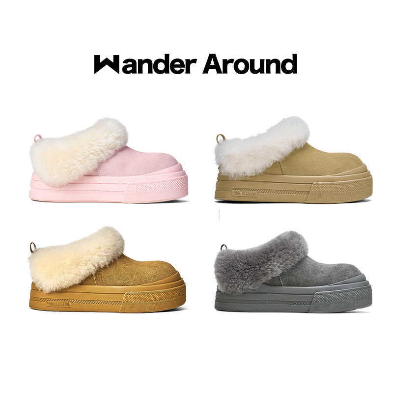 【跨年服饰大上新】Wander around厚底增高6CM雪地靴主图
