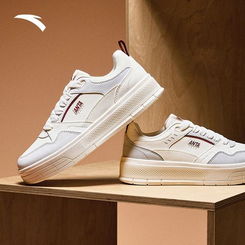 安踏 轻风时尚潮流百搭板鞋休闲舒适防滑耐磨运动鞋912518004-OP主图