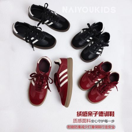 NAIYOUKIDS【三条杠】女童运动鞋新款时尚舒适宝宝德训鞋X487