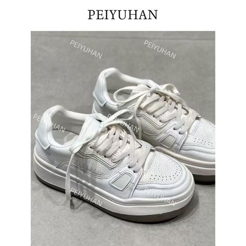 PEIERNA佩佩PC 【擦色小白鞋】鞋子 白色W3627 灰色W3626 6126107主图