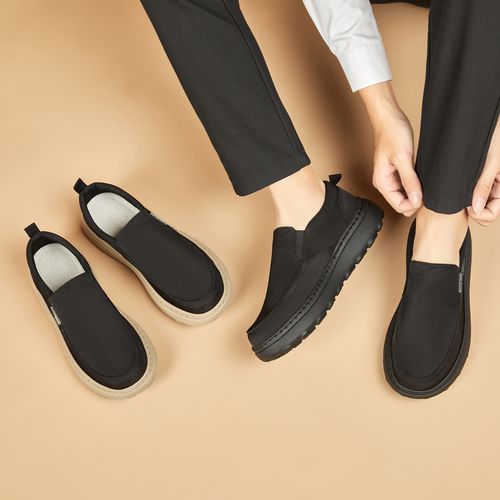 【升级5.0】男款舒四季休闲布鞋百搭轻便一脚蹬防滑软底耐磨25M601主图