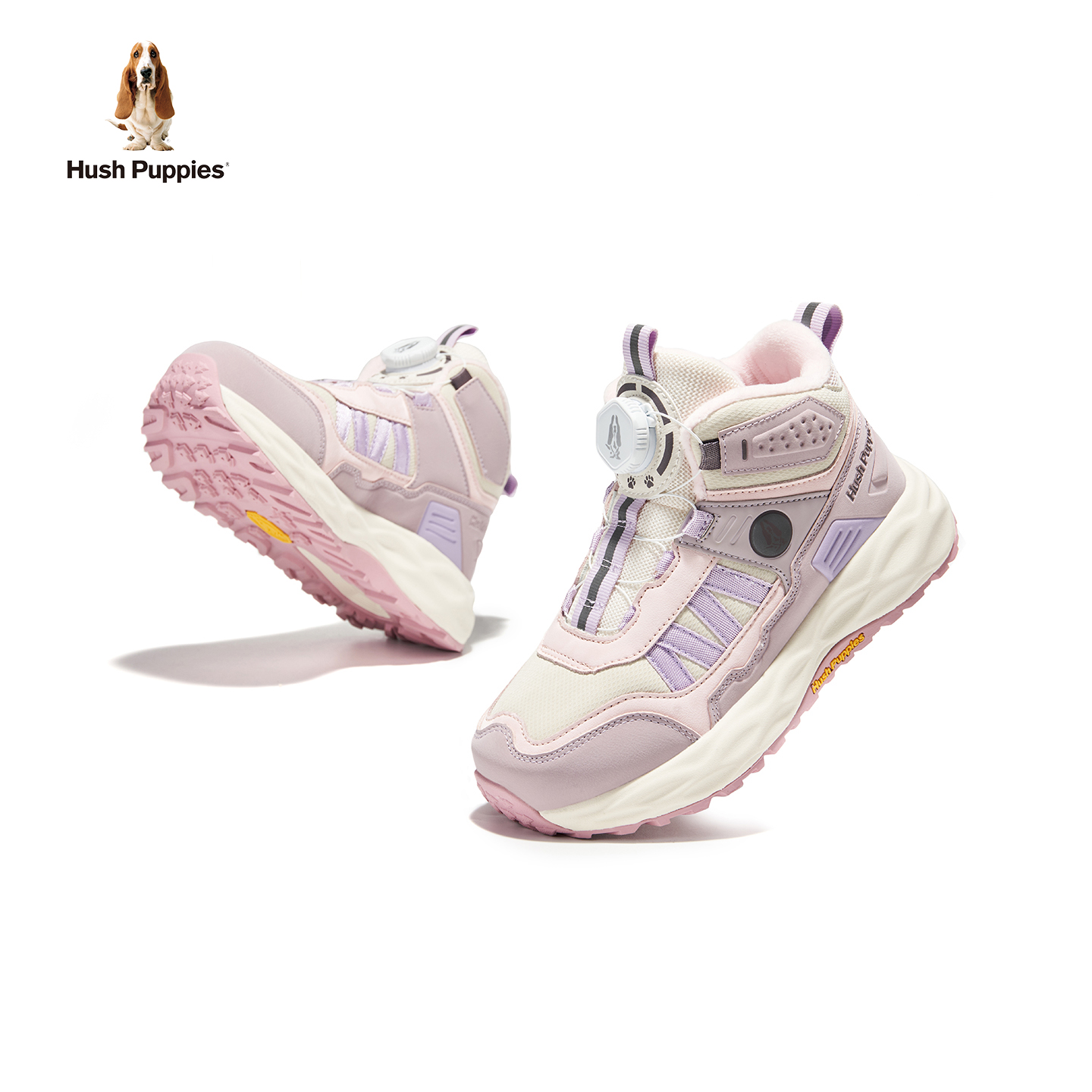 暇步士儿童运动鞋女童鞋子冬季新款软底登山女孩防滑加绒保暖棉鞋主图