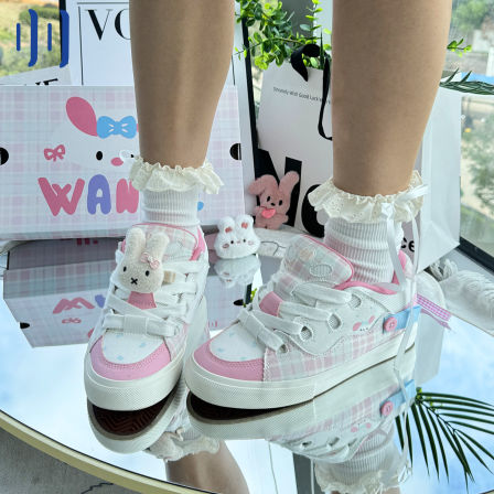 顽刻ollieskate面包鞋兔泡泡配色秋季BAKE低帮男女国潮滑板鞋