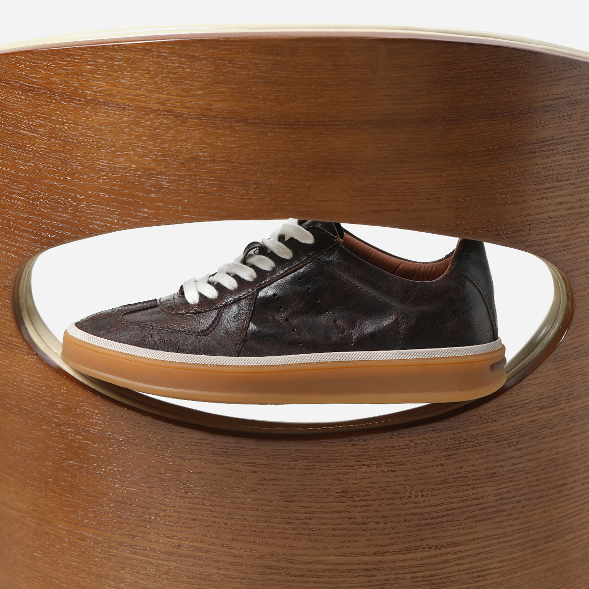 ED08046 茉莉雅集 M*M*M水洗马皮透气轻便休闲舒适单鞋德训鞋女主图