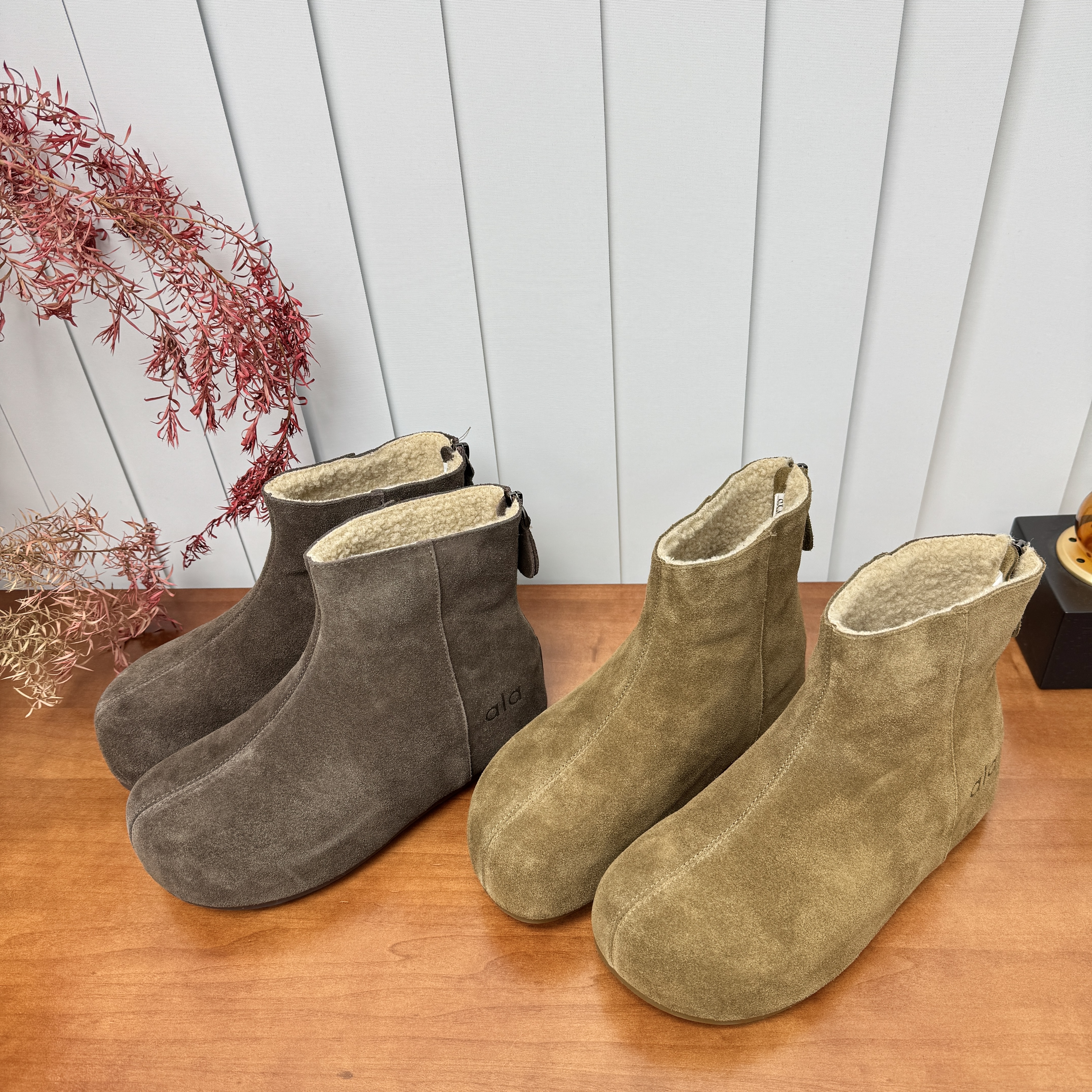 5厘米高端品质头层牛皮羊毛博肯雪地靴自留款老客一定入主图