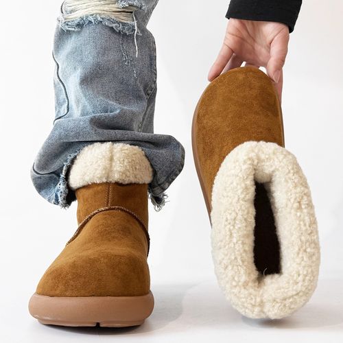 FEILEISHEN 小土豆雪地靴男女同款冬季加绒马丁靴情侣保暖棉鞋主图