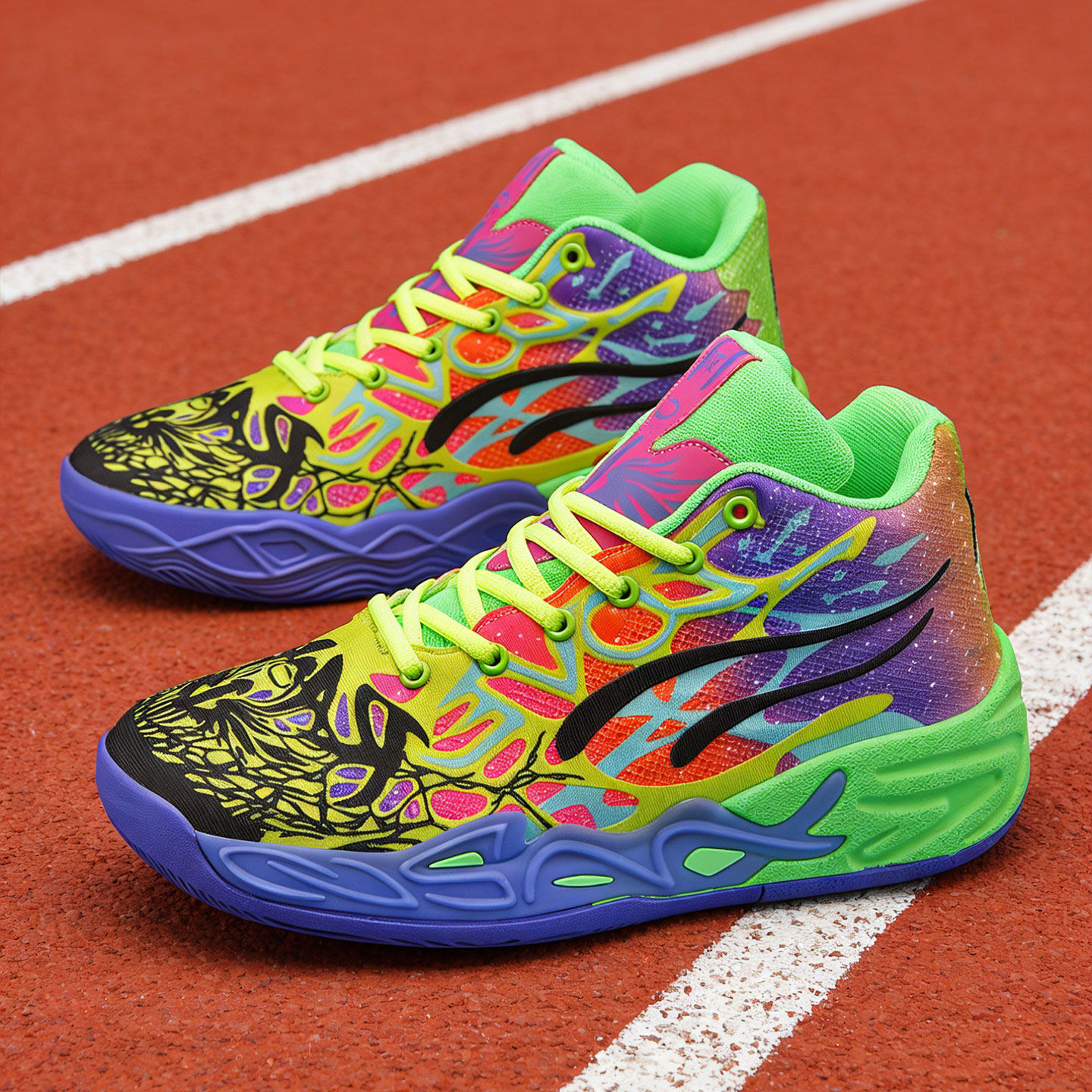 鞋子男鞋高帮运动鞋学生潮流抓地防滑摩擦有声音中帮实战篮球鞋男主图