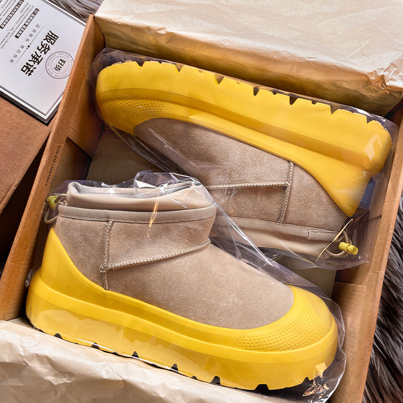 王一博同款塔斯曼雪地靴男女款冬季2025新款东北加绒保暖休闲棉鞋主图