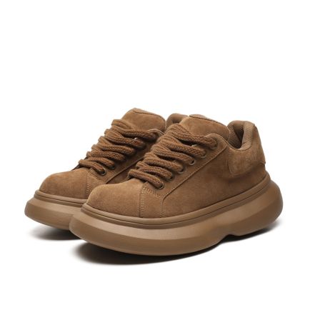 保暖圆头厚款粘胶鞋时尚休闲鞋加绒-6858