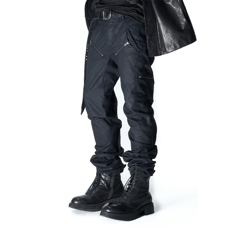 D5OVE 【Lunar Rider】进口马皮中筒拉链作战靴主图