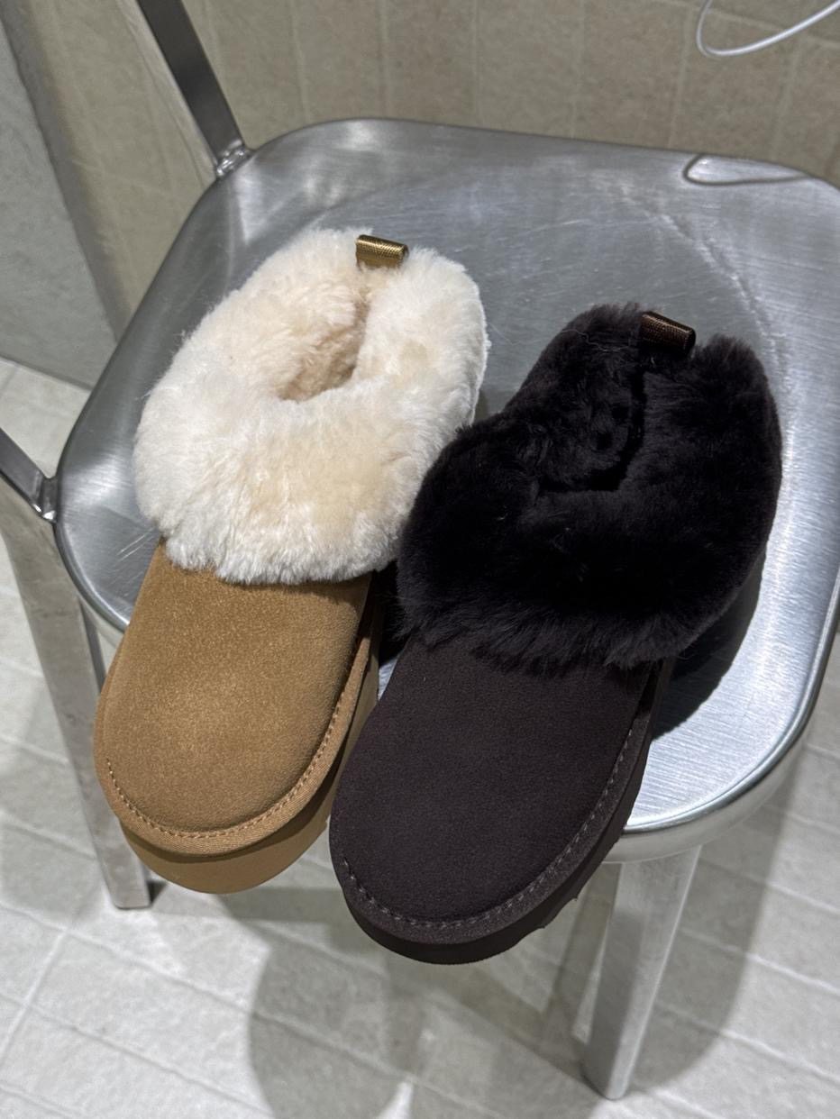 MFX 真皮真毛厚底雪地靴保暖舒适棉鞋 6681主图