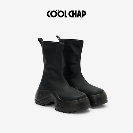 【达】COOLCHAP瘦瘦靴长靴短靴2025秋冬新款袜靴厚底女靴子