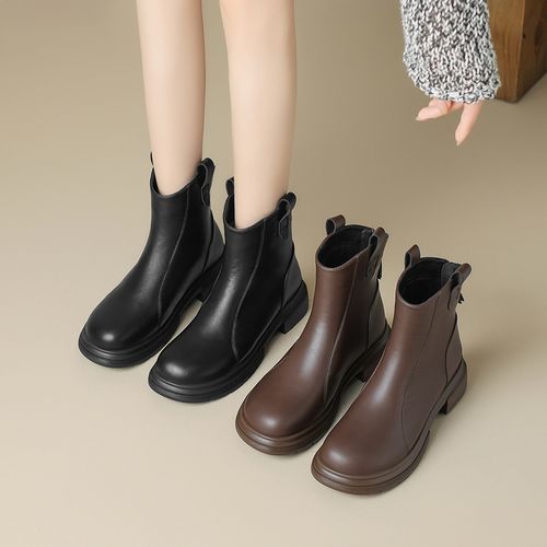 【ZHR则则】经典复古加绒百搭舒适平底时装短靴BL626A/BL210/BL210A主图