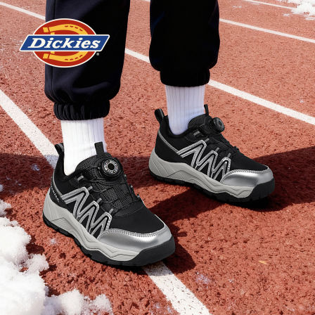 Dickies儿童老爹鞋2025新款男童加绒运动鞋女童中大童保暖跑步鞋
