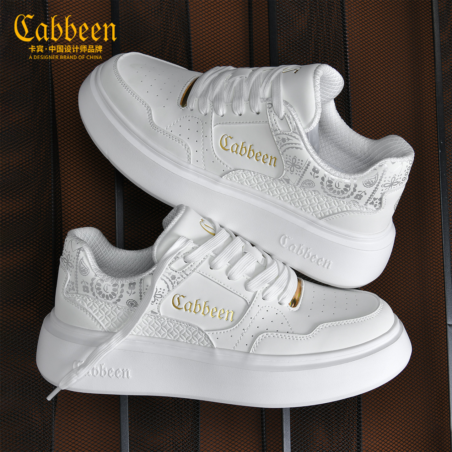 卡宾休闲鞋官方正品男士鞋子2025新款冬季男鞋巨好看的厚底增高鞋主图