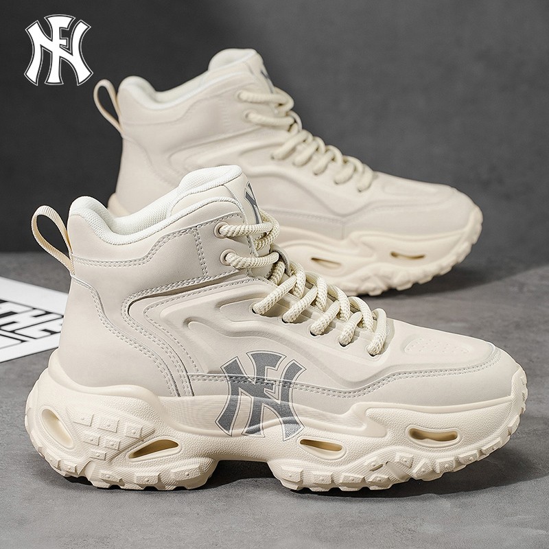 FN【增高4CM】高帮休闲鞋男款秋冬新款爆款时尚软底宽楦户外登山鞋主图