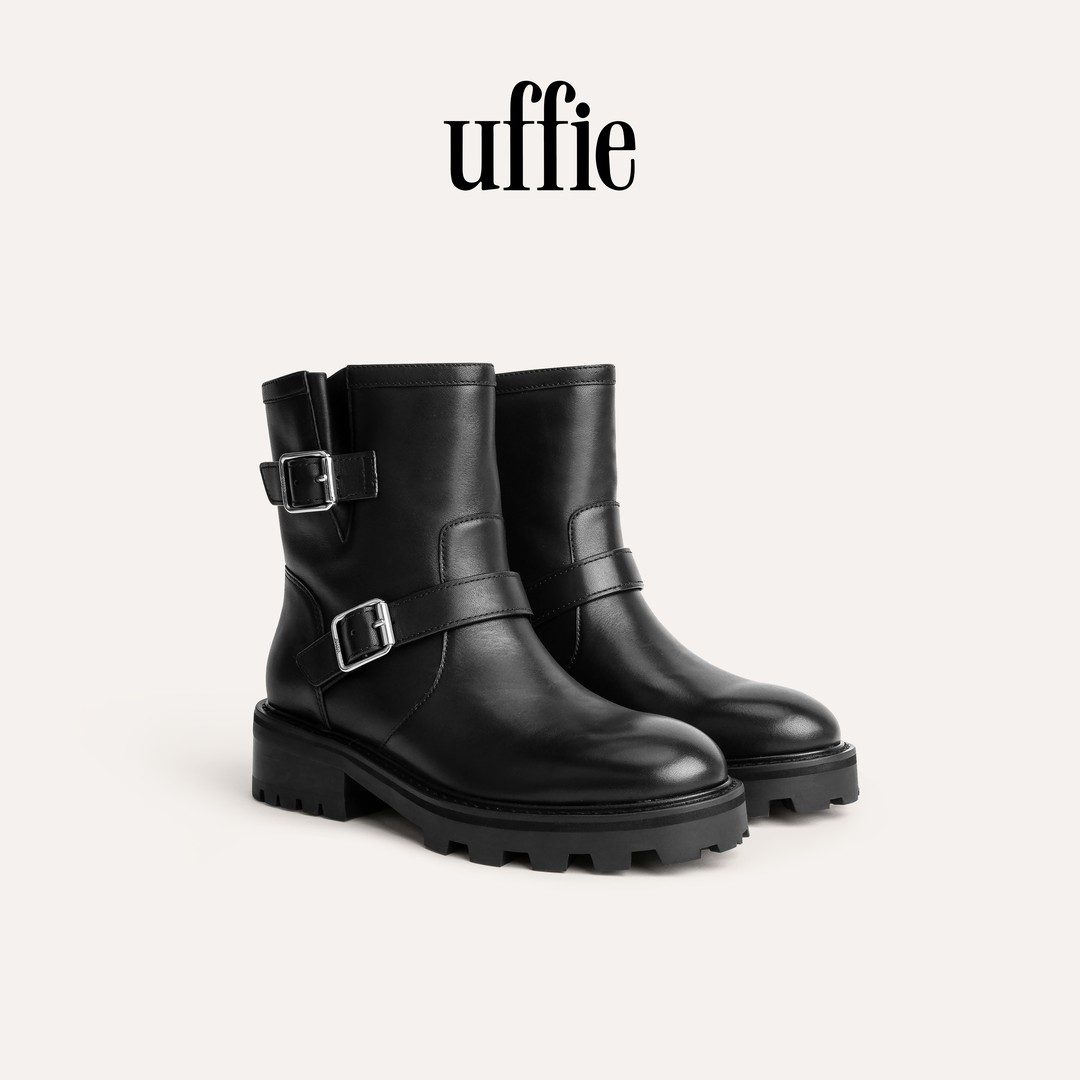 UFFIE于绘 厚底加绒马丁靴主图