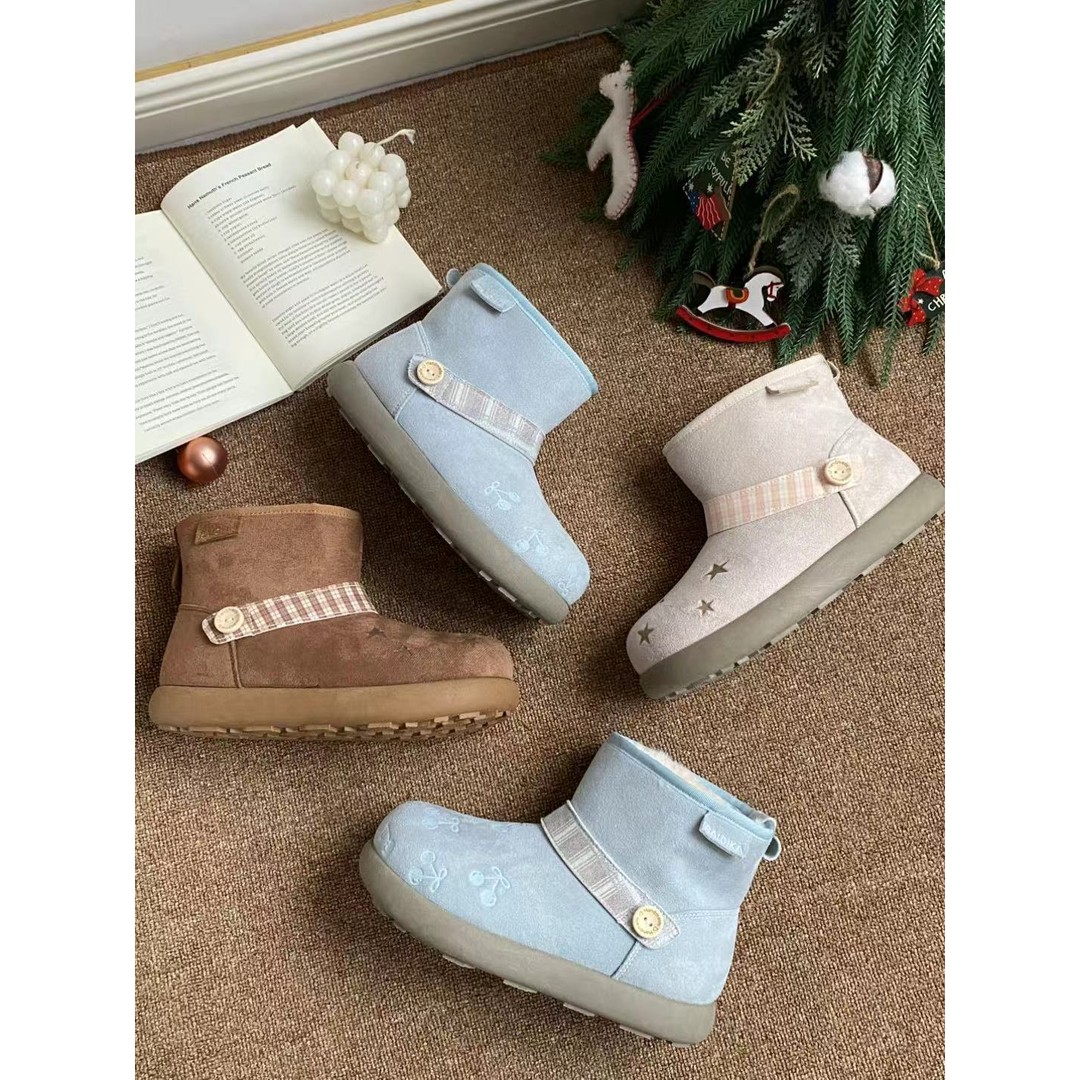 fcs增高3cm甜美风加绒雪地靴M7705/M7709 主图