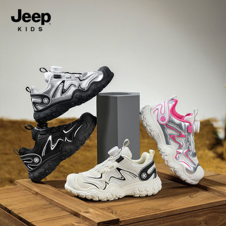 【CC家CC】JEEP童鞋爆款网面运动鞋软底儿童防滑跑步鞋24AWA0907