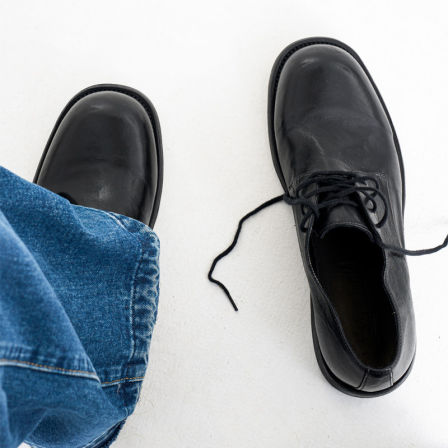 真皮黑色水洗马皮固特异男士皮鞋冬季大头德比鞋工装商务休闲鞋