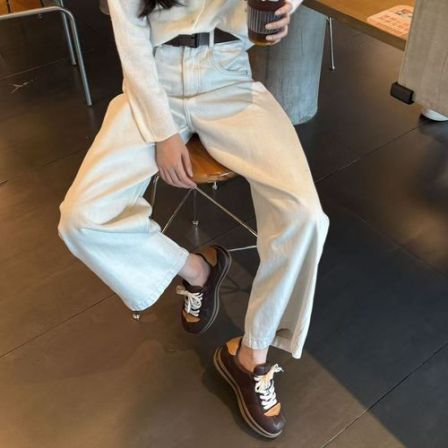 小发喵「复古撞色系带乐福鞋｜轻奢质感都市潮流新风尚 」 777