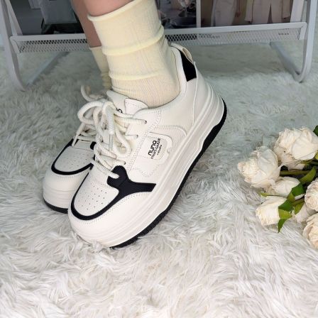 IEF/爱依服2025新款秋冬季女低帮厚底夹棉款休闲小白鞋百搭