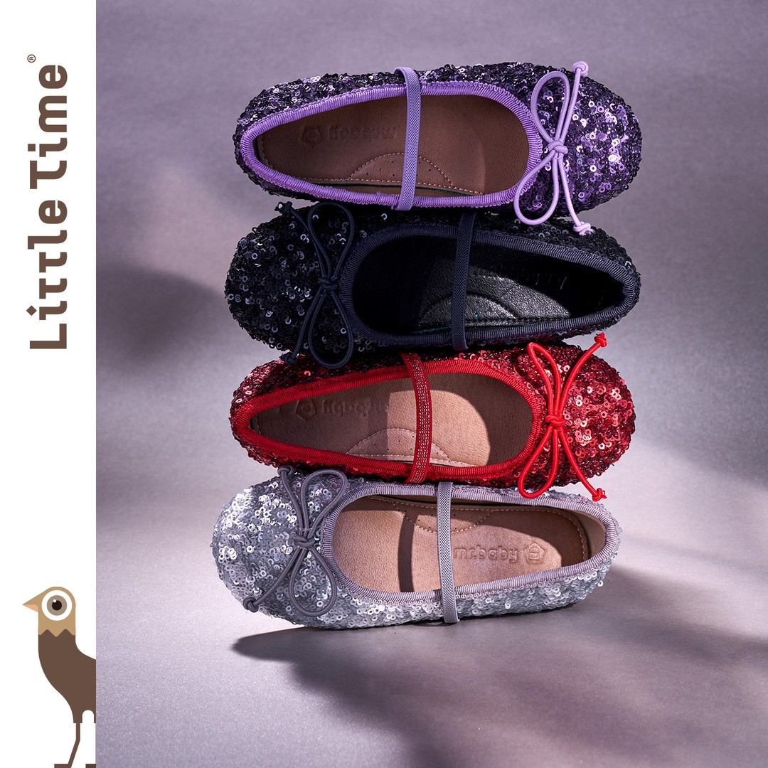 littletime女童皮鞋2025秋冬新款儿童亮片公主鞋演出软底单鞋主图