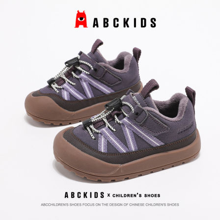 abckids童鞋儿童加绒运动鞋2025新款冬季女童鞋子女孩爆款二棉鞋