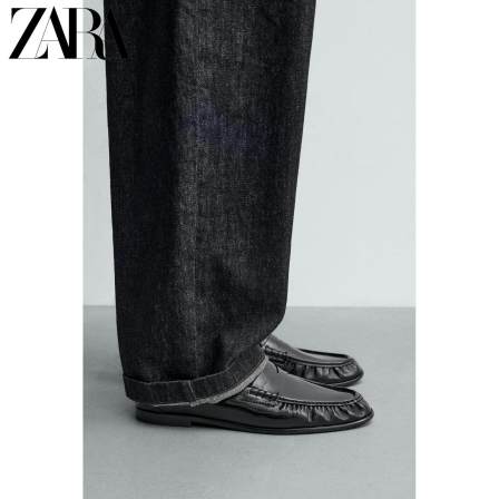 ZARA 新款 男鞋 口袋盖正装船鞋 2685720 800