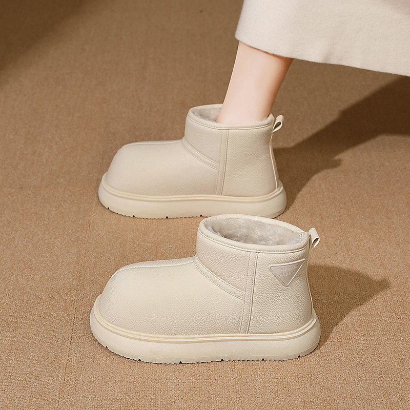 厚底保暖雪地靴女2025新款冬季加绒加厚防水防滑保暖东北大棉鞋女主图