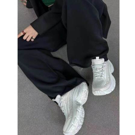 12.25【S-Girl-正常尺码正常拍】韩版拼接撞色厚底老爹鞋