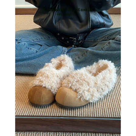 小个子内增高勃肯鞋女2025新款冬季加绒保暖雪地棉鞋一脚蹬毛毛鞋