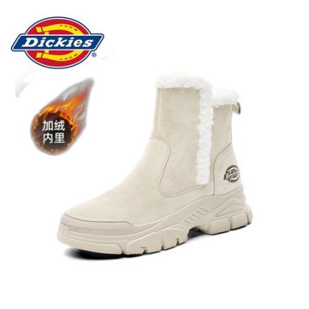 Dickies女鞋2025秋秋季新款时尚休闲秋冬大棉靴保暖加绒加厚女靴