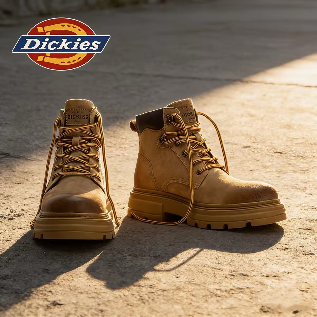 Dickies休闲马丁靴男士时尚户外百搭复古潮流英伦风高帮真皮男鞋主图