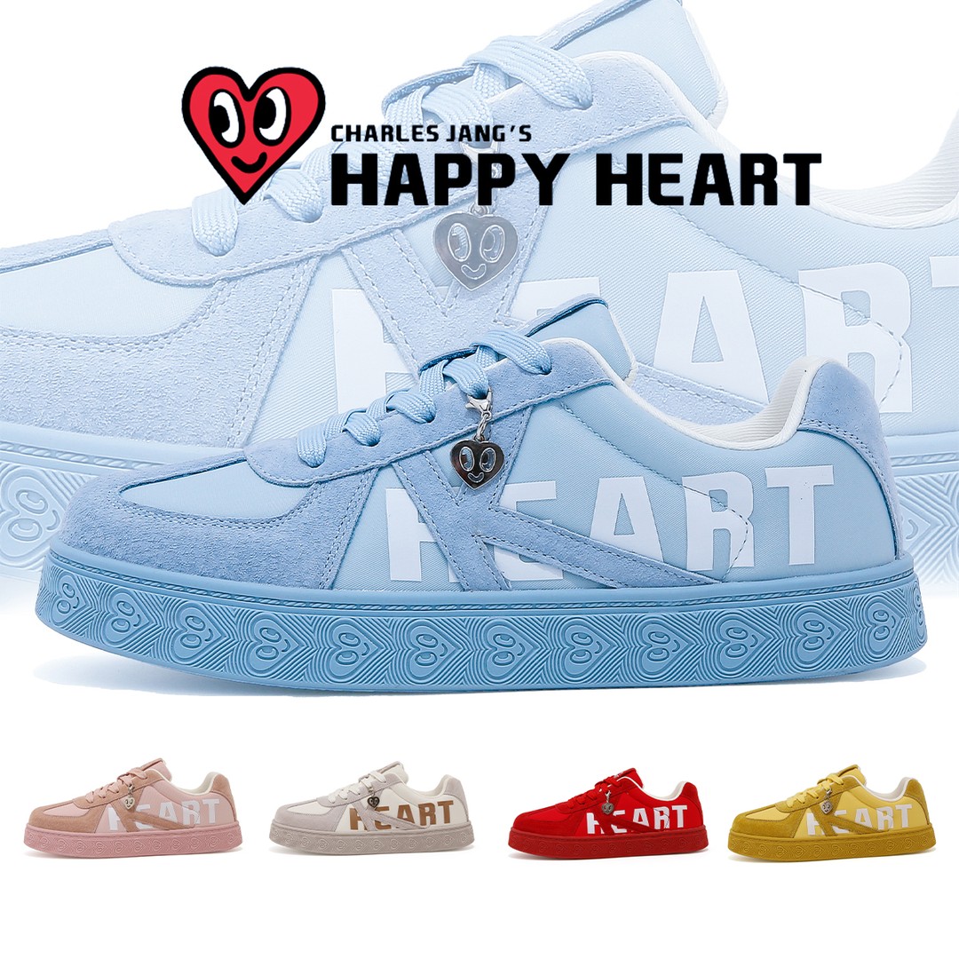 HAPPY HEART查尔斯桃心德训鞋透气秋冬休闲平底鞋琥珀流光童鞋a主图