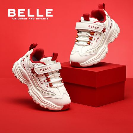 【百丽花影】秋冬季新款保暖防滑女运动风运动鞋女童休闲鞋RK0373