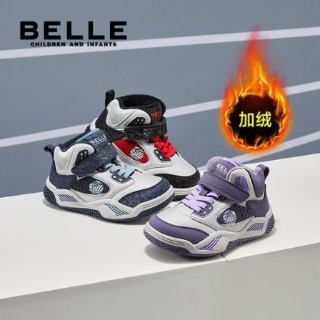 【加绒篮球鞋】百丽25秋冬新款运动鞋男女潮款儿童鞋棉鞋 L5D429 QC