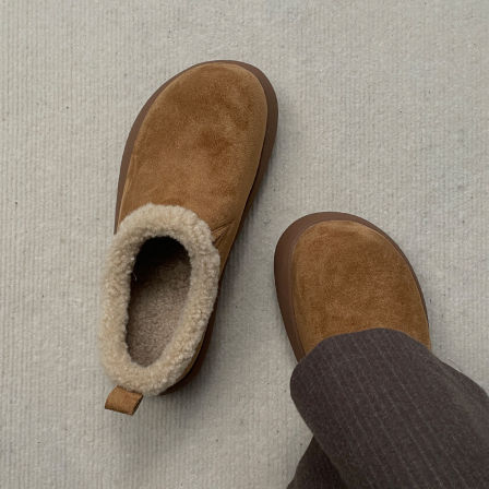 厚底小土豆雪地靴男2025冬季新款加绒加厚勃肯鞋保暖毛毛鞋棉鞋潮