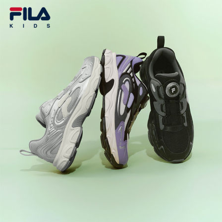 FILA斐乐儿童童鞋跑步鞋2026年春季新款男女童中大童运动鞋松果